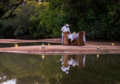 Dining by the Pool