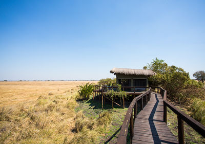 Walkways connecting Tents